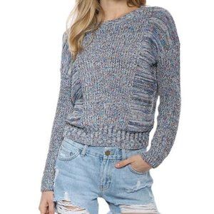 Rails Speckled Blue Knit Pullover Sweater
